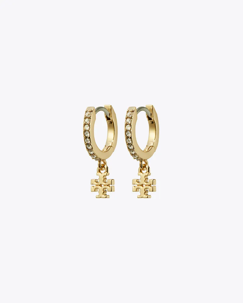 Tory Burch Damen Icon Pavé Huggie Earring Tory