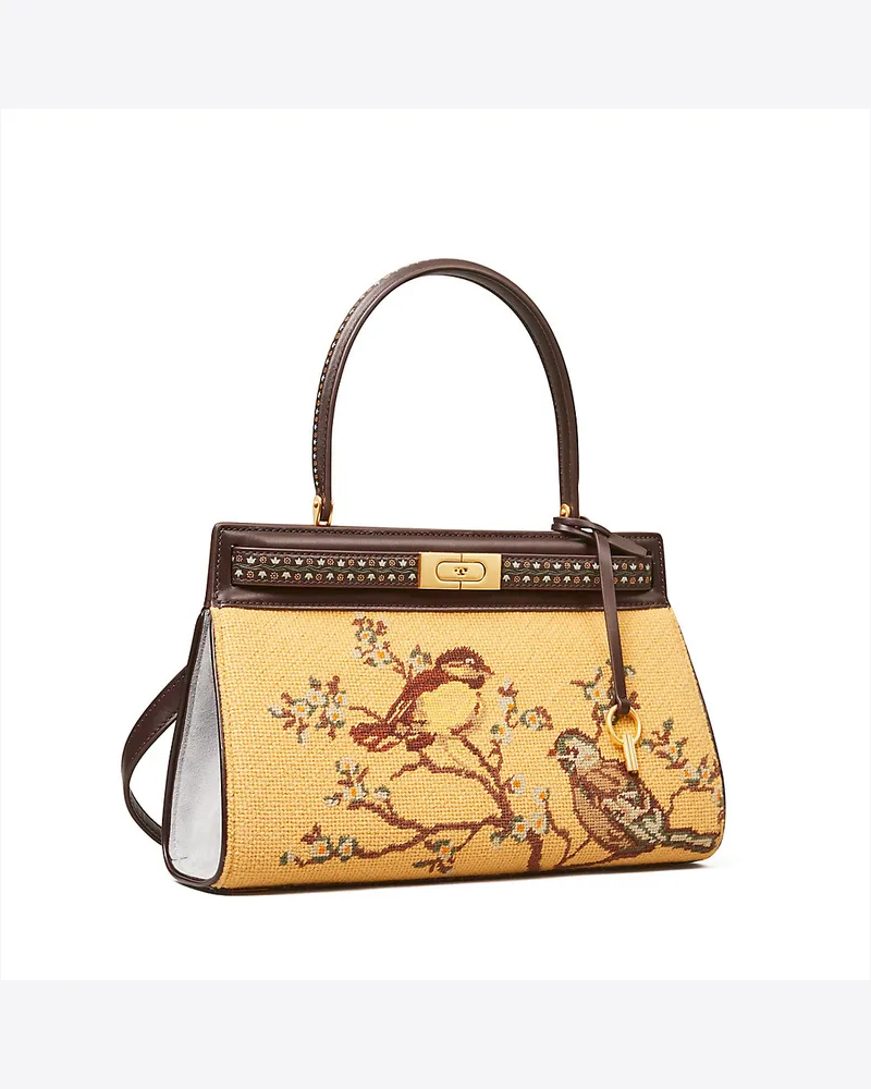 Tory Burch Kleine Lee Radziwill Tasche Mit Gobelinstickerei 