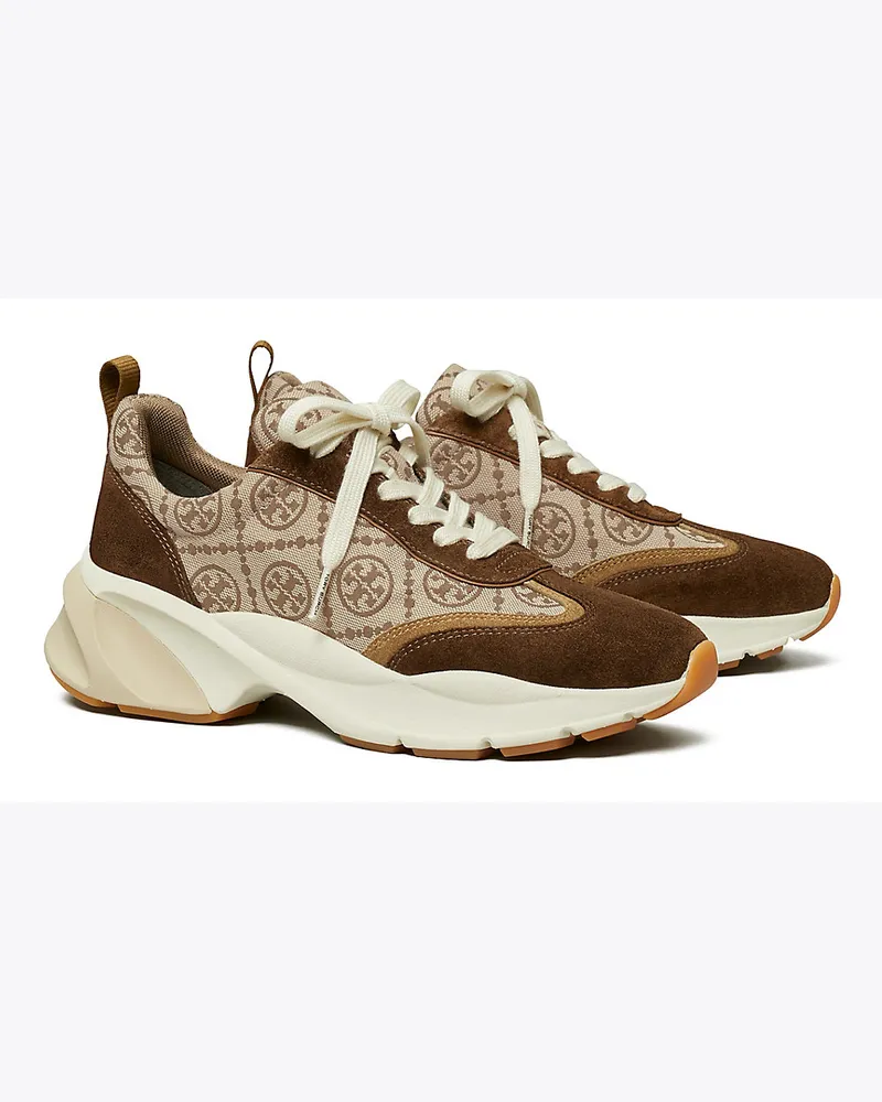 Tory Burch Good Luck Sneaker Mit T-Monogramm Hazel