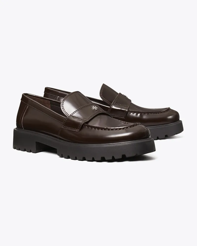 Tory Burch Damen Klassischer Loafer mit Profilsohle Cocoa