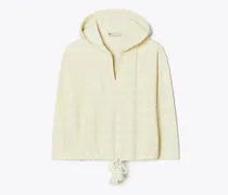 Damen Hoodie aus Jacquard-Frottee mit Logo