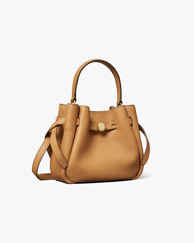 Tory Burch Damen Mini Romy Bucket Bag Tiramisu