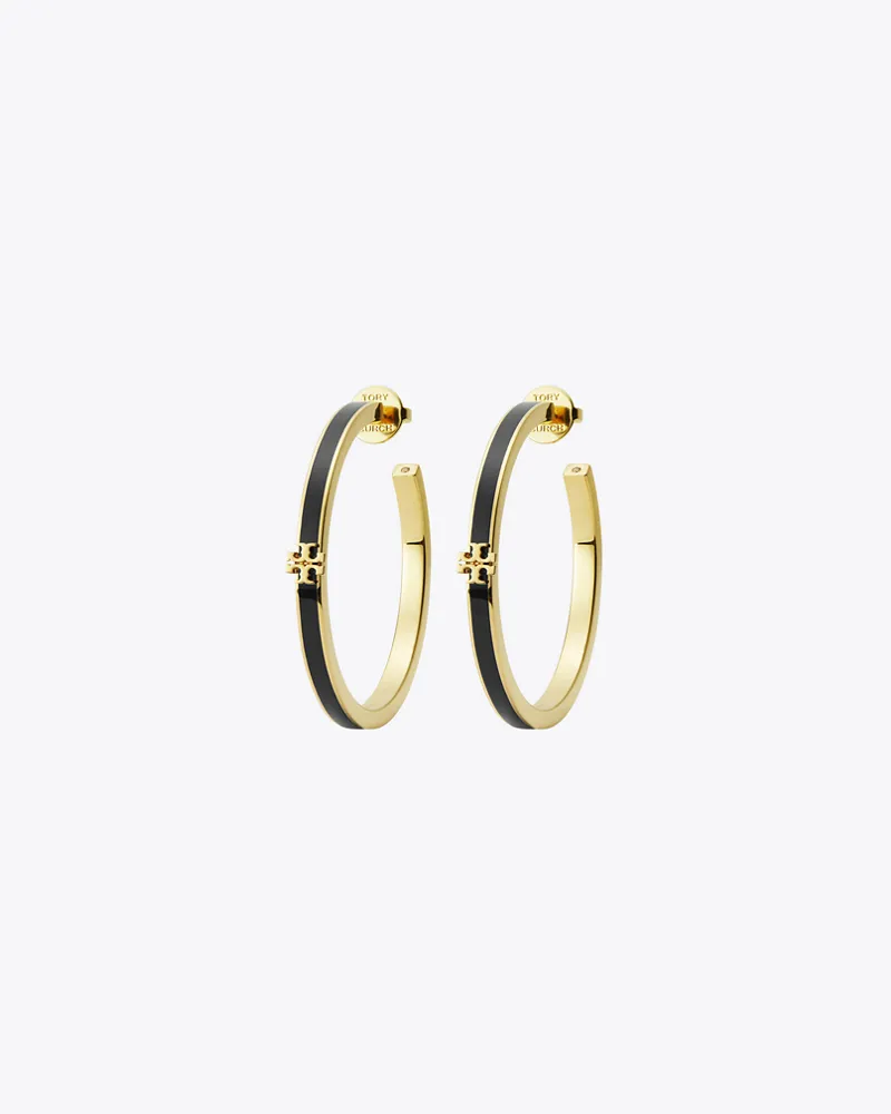 Tory Burch Damen Kira Enamel Hoop Earring Tory