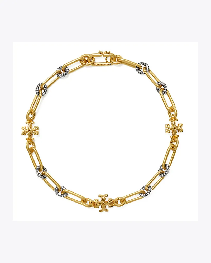 Tory Burch Kurze Roxanne Pavé-Gliederkette 