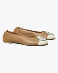 Tory Burch Claire Cap-Toe Ballet Light