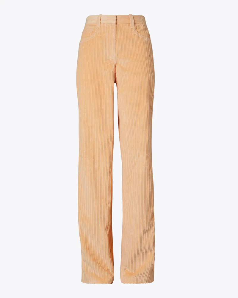 Tory Burch Buddy Kordsamthose Apricot