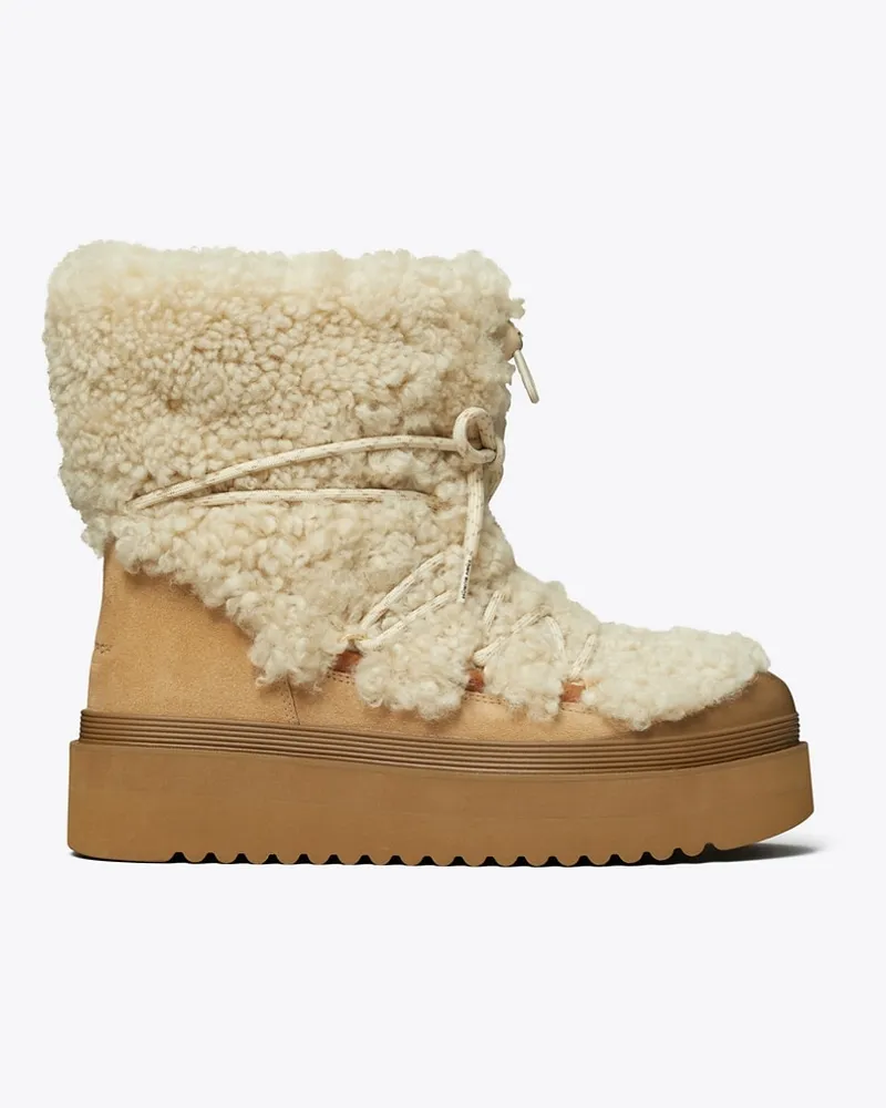 Tory Burch Mellow Schnürstiefel Buttermilk