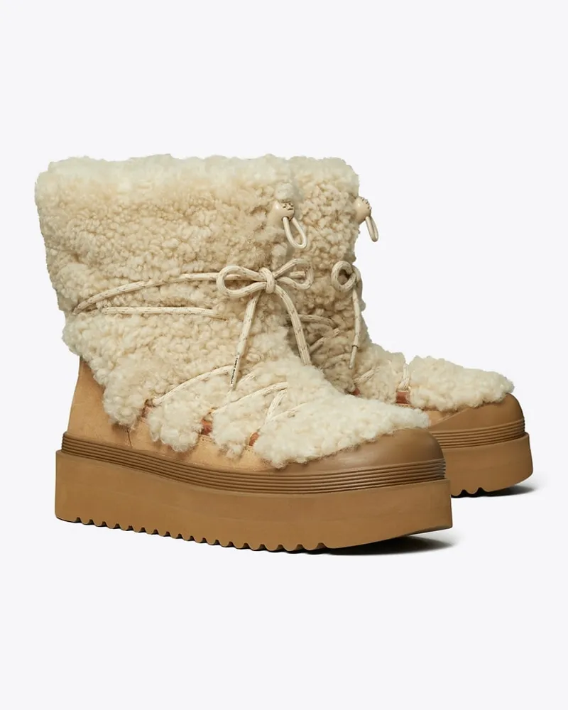 Tory Burch Mellow Schnürstiefel Buttermilk