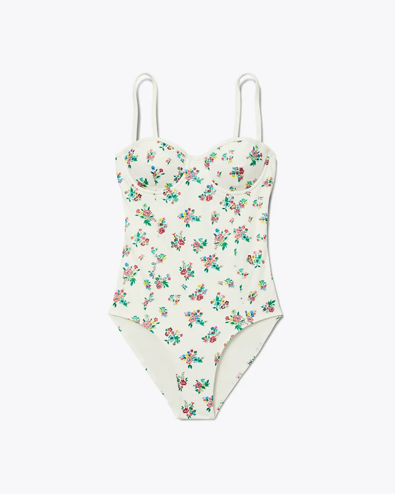 Tory Burch Damen Balconette Swimsuit Multi