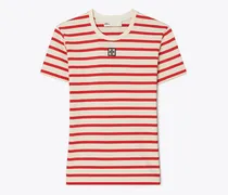 Damen Gestreiftes Baumwoll-T-Shirt