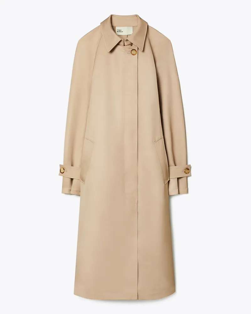Tory Burch Damen Trenchcoat aus Viskose Beige