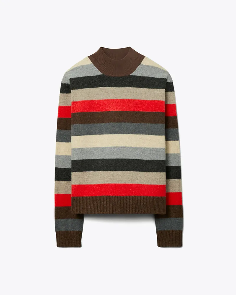 Tory Burch Damen Wool Turtleneck Sweater Red