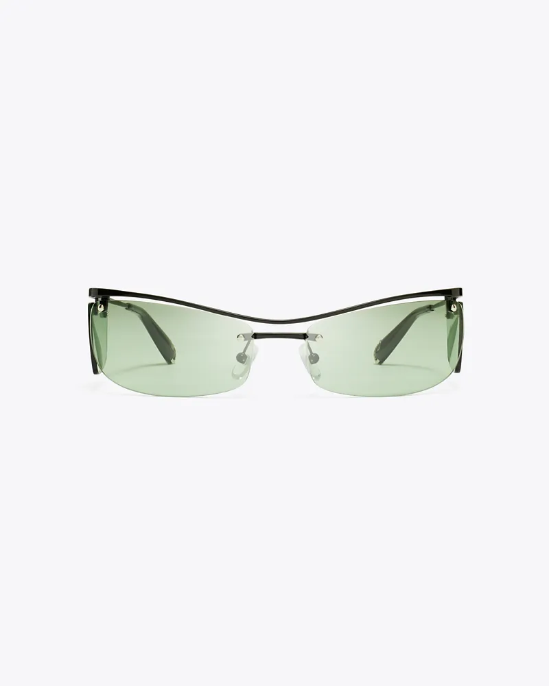 Tory Burch Double-Lens Runway Sunglasses Mint