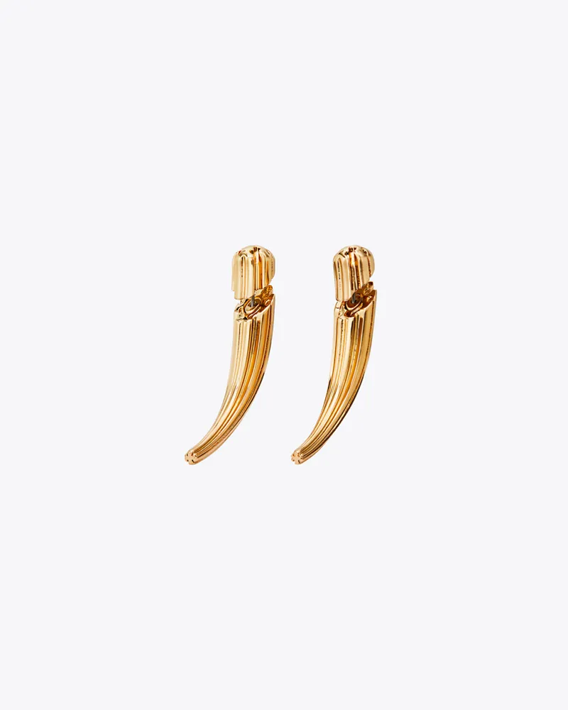 Tory Burch Damen Pierced Front-Back Earrings Light