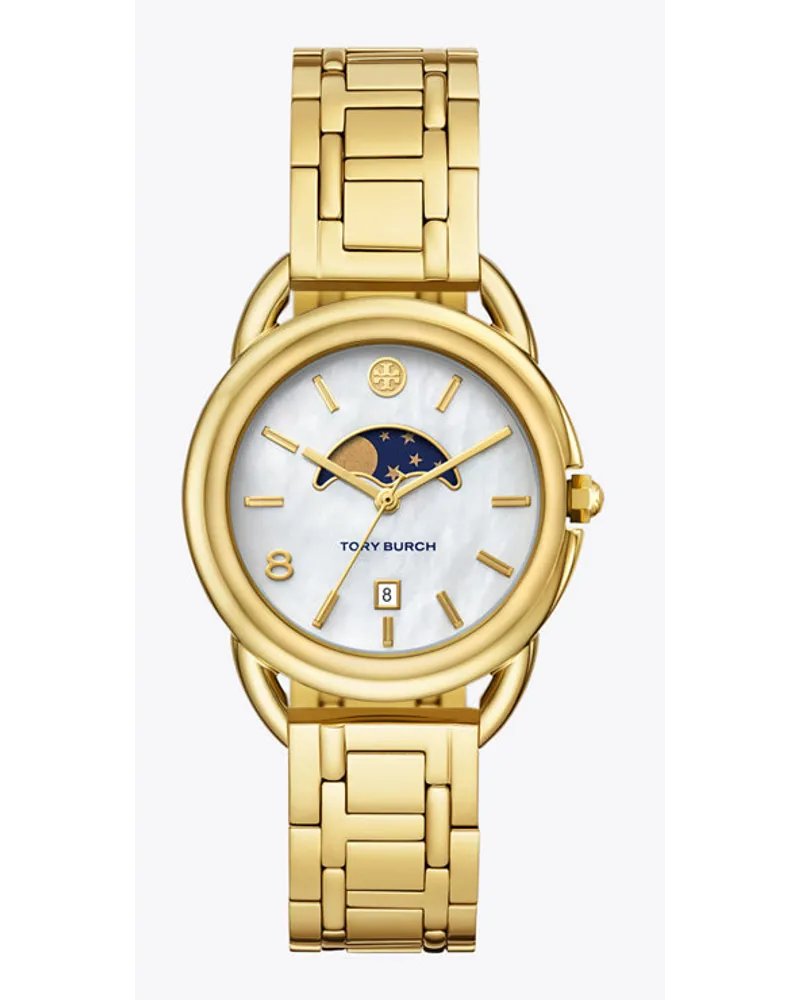 Tory Burch Miller Moon Watch White