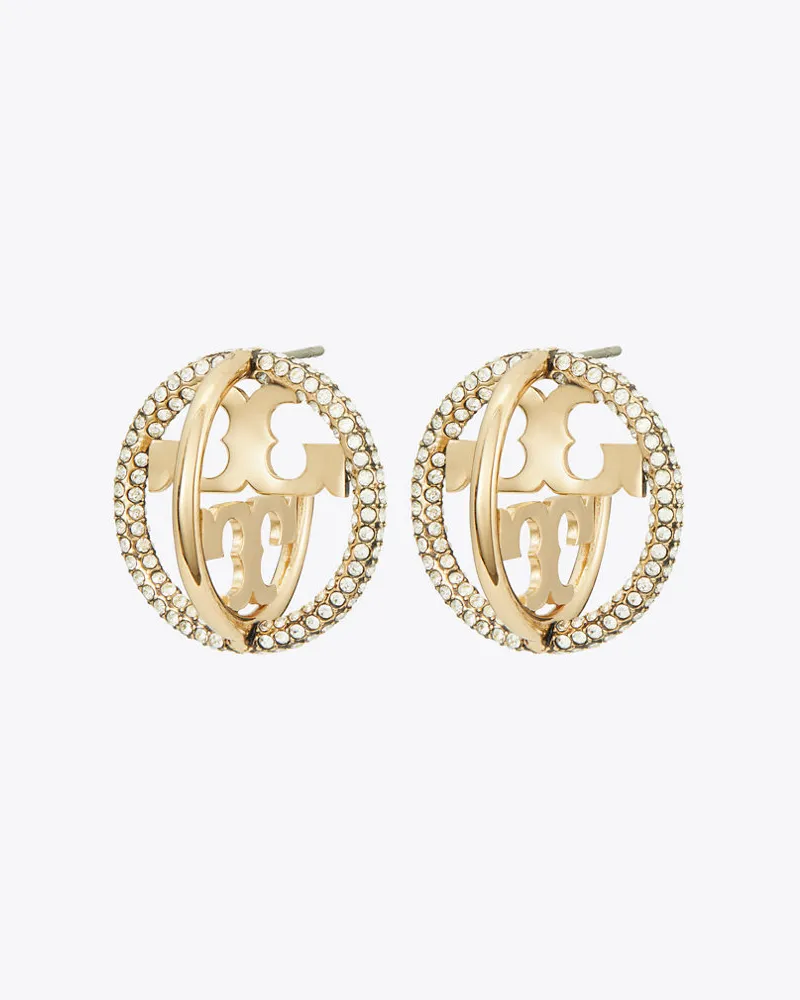 Tory Burch Miller Pavé Multi Hoop Earring Tory