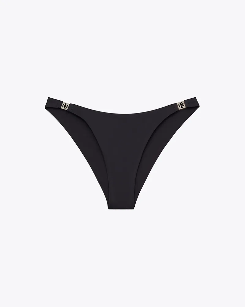 Tory Burch Einfarbiges Bikinihöschen Black