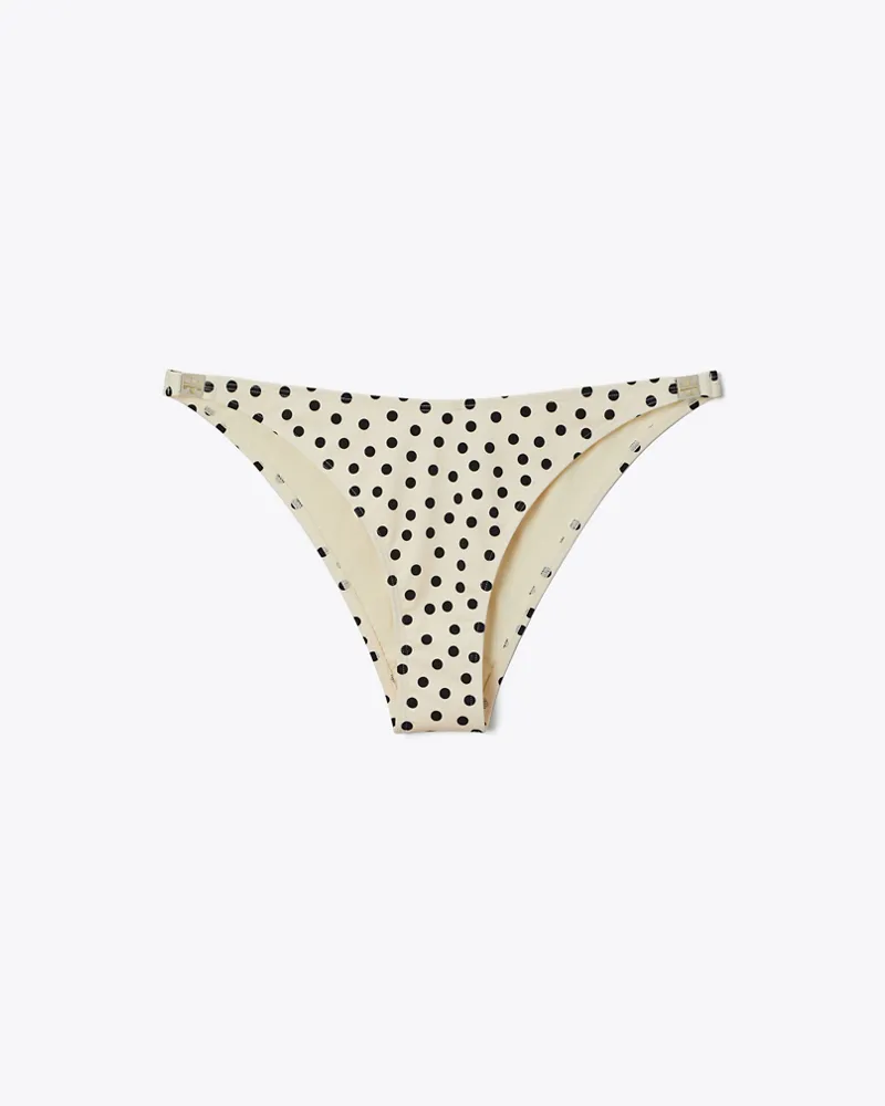 Tory Burch Einfarbiges Bikinihöschen Cream