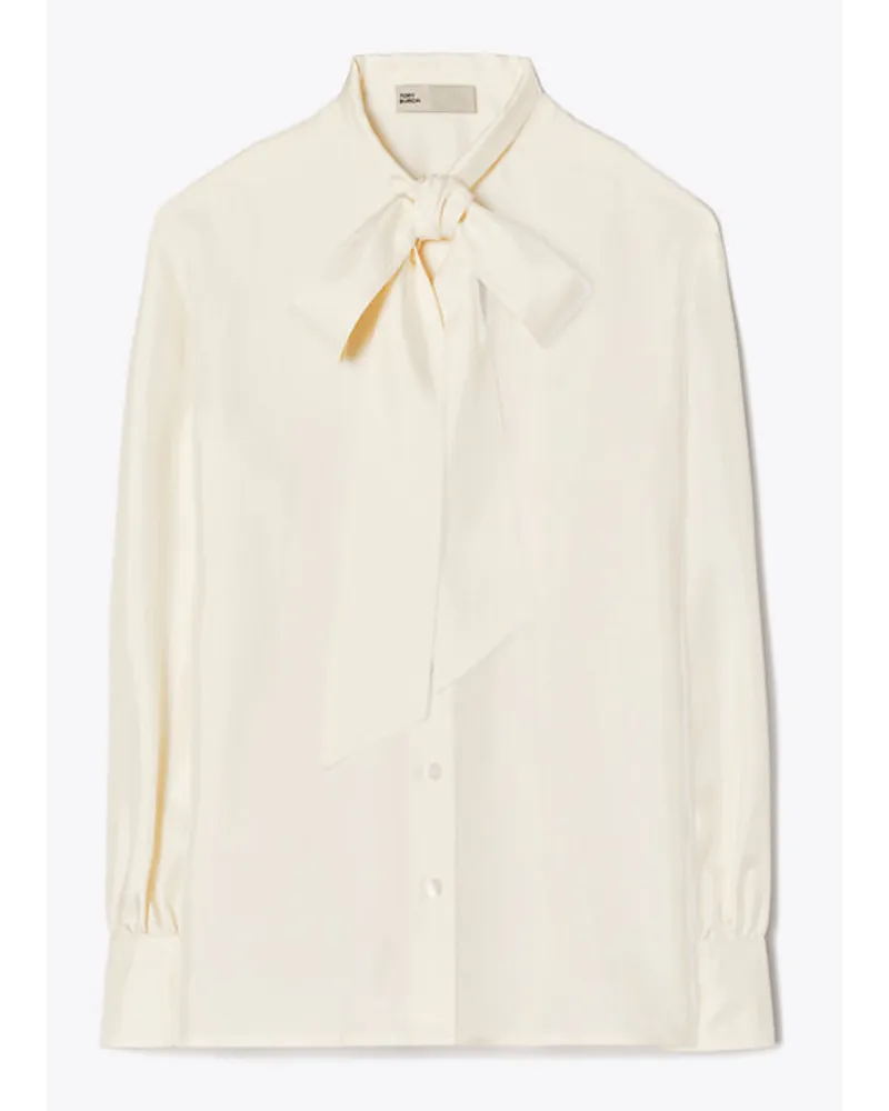 Tory Burch Silk Bow Blouse New