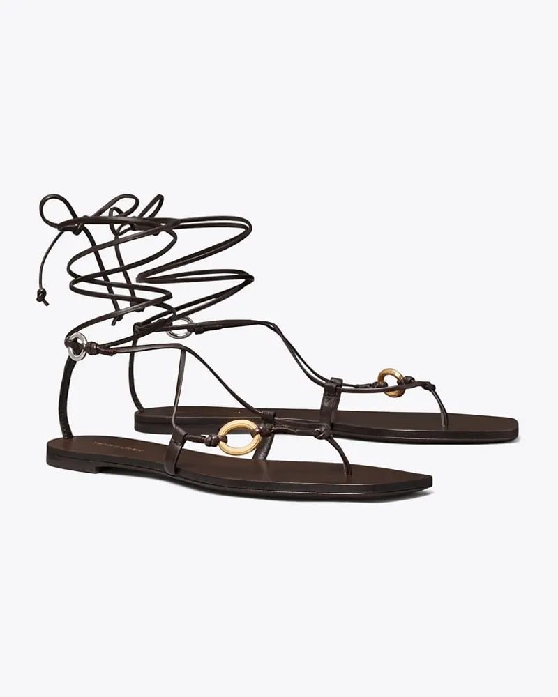 Tory Burch Linked Lace-Up Sandal Coco