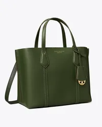 Tory Burch Perry Triple-Compartment Small Tote Basil