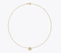 Damen Forget Me Not Halskette mit Blumenanhänger