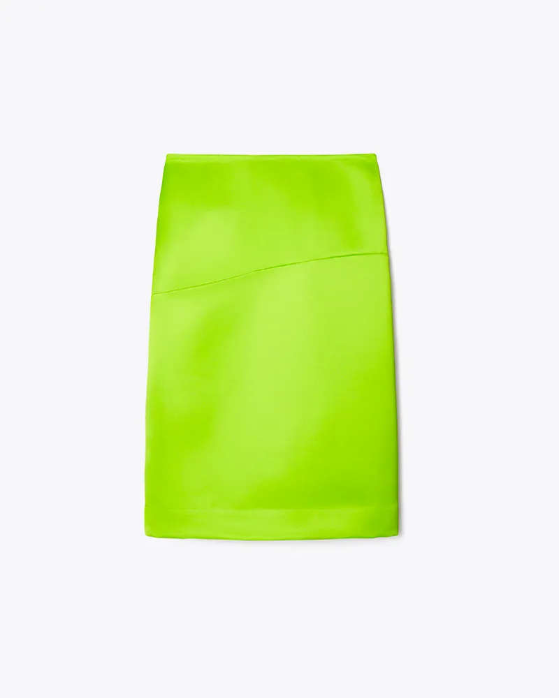 Tory Burch Damen Dekonstruierter Satinrock Vivid