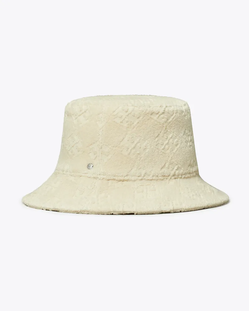 Tory Burch Damen Terry Bucket Hat White