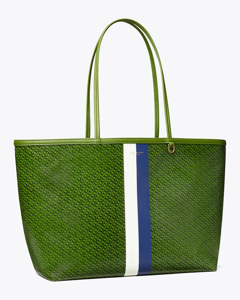Tory Burch Damen Racer Tote Bag Green