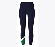 Skulptierte Leggings In Colorblock-Optik Mit Hohem Bund Und Chevron-Muster