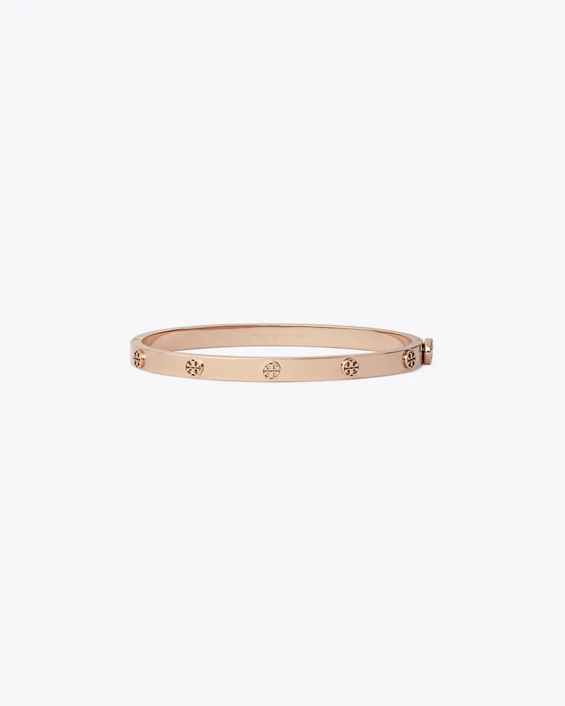 Tory Burch Damen Miller Scharnierarmreif mit Nieten, 5 mm in Pink Rose