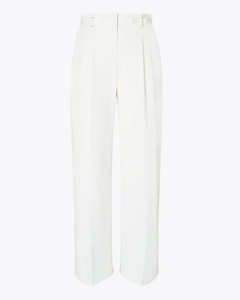 Tory Burch Damen Hose aus Baumwolltwill White