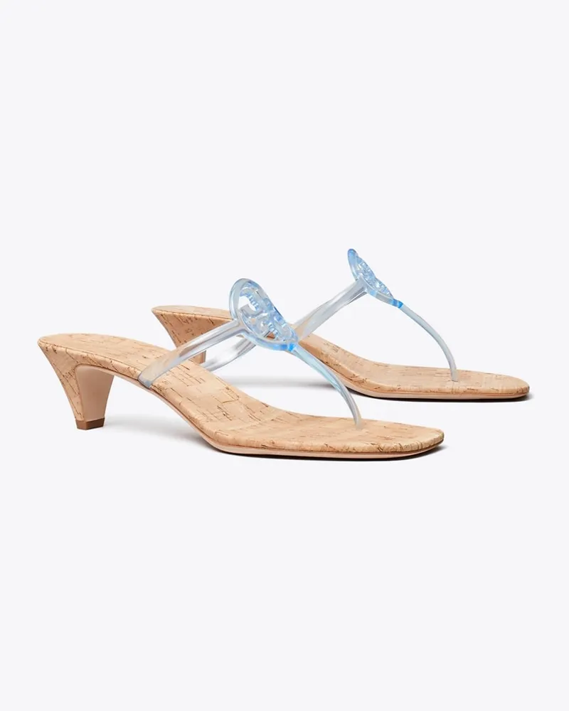 Tory Burch Damen Miller Jelly Kitten Heel Pale