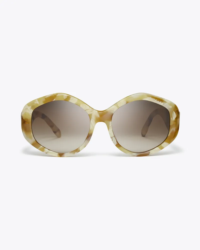 Tory Burch Damen Kira Geometric Sunglasses Honey