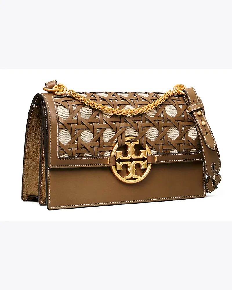 Tory Burch Miller Schultertasche In Korbgeflecht-Optik 