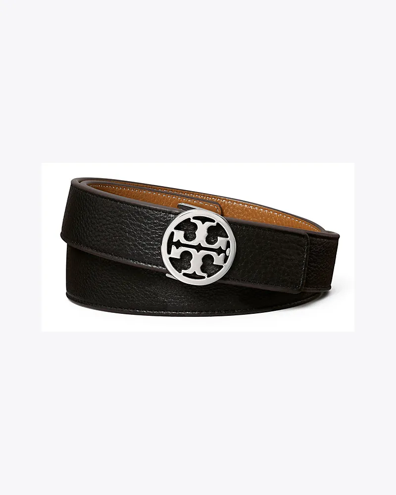 Tory Burch 1" Wendegürtel Mit Logo Black