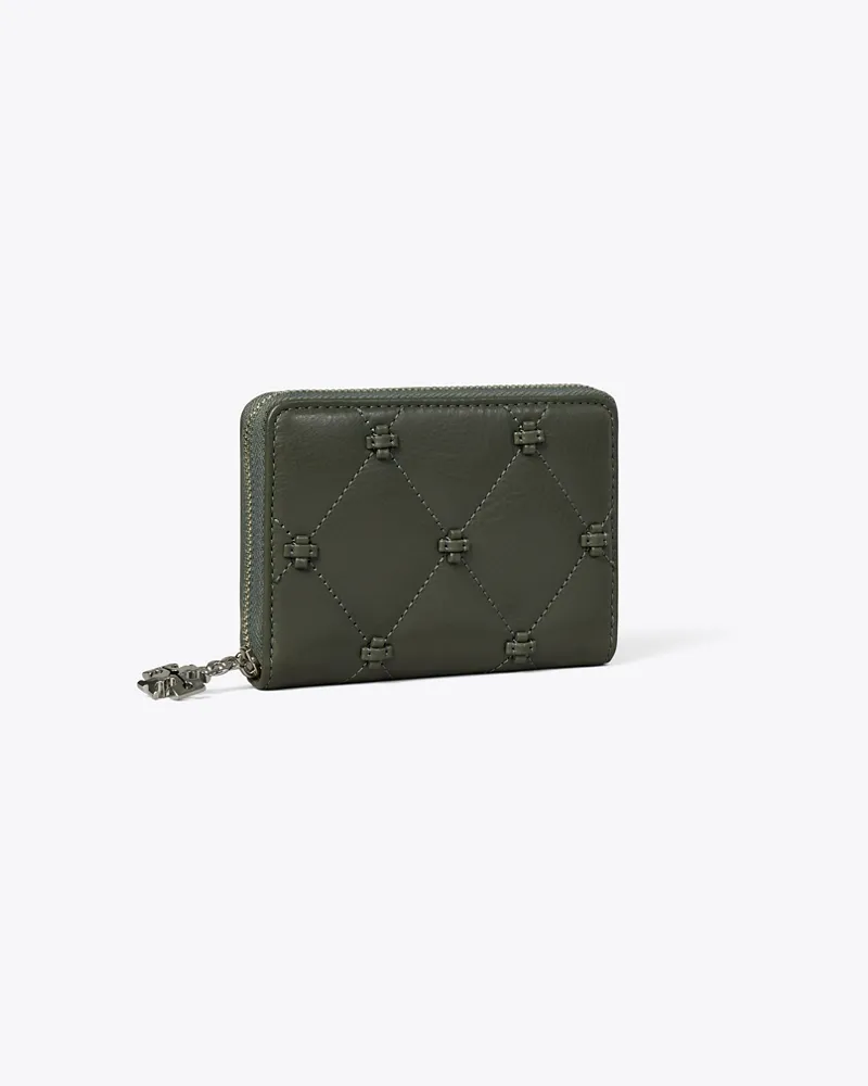 Tory Burch Kleine Bunny Knot Geldbörse mit Reißverschluss Obsidian