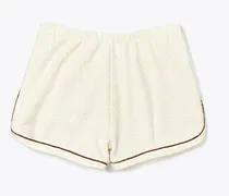 Damen Shorts aus Jacquard-Terry in Weiß