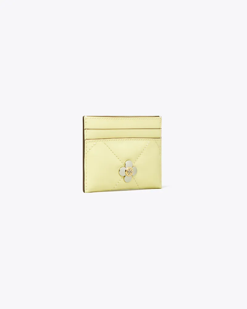 Tory Burch Damen Kira Diamond Quilt Clover Card Case Frozen
