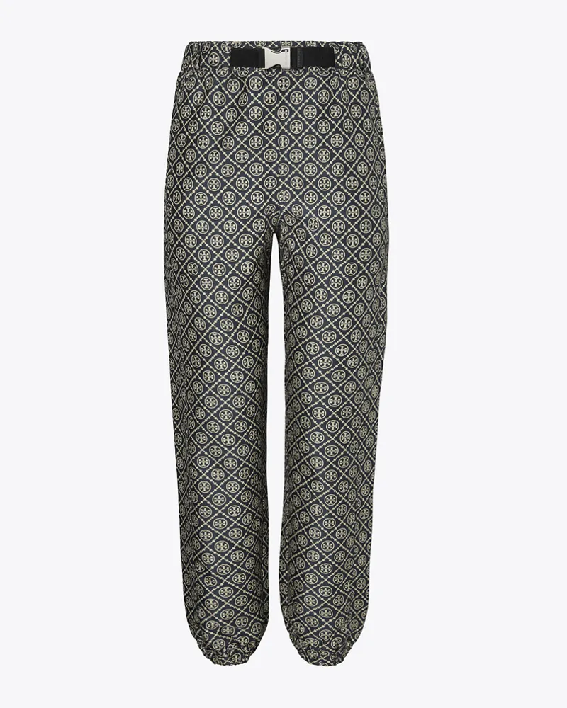 Tory Burch Damen Jogginghose aus Funktions-Jacquard mit T-Monogramm Tory