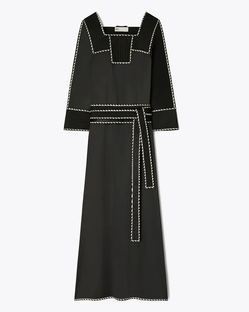 Tory Burch Damen Seidenkaftan Black