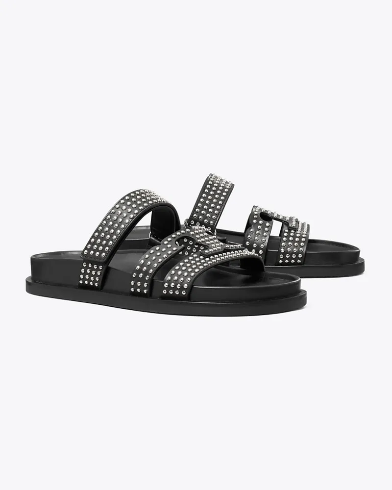 Tory Burch Damen Ines Sportslide mit Nieten Perfect