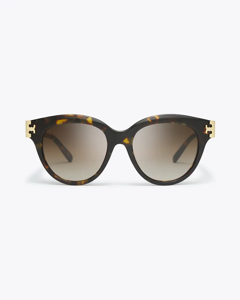 Tory Burch Damen Eleanor Round Sunglasses Dark