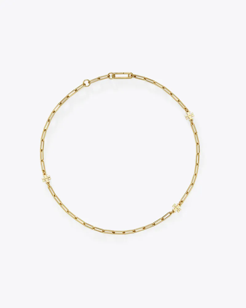 Tory Burch Damen Good Luck Halskette in Gold Tory