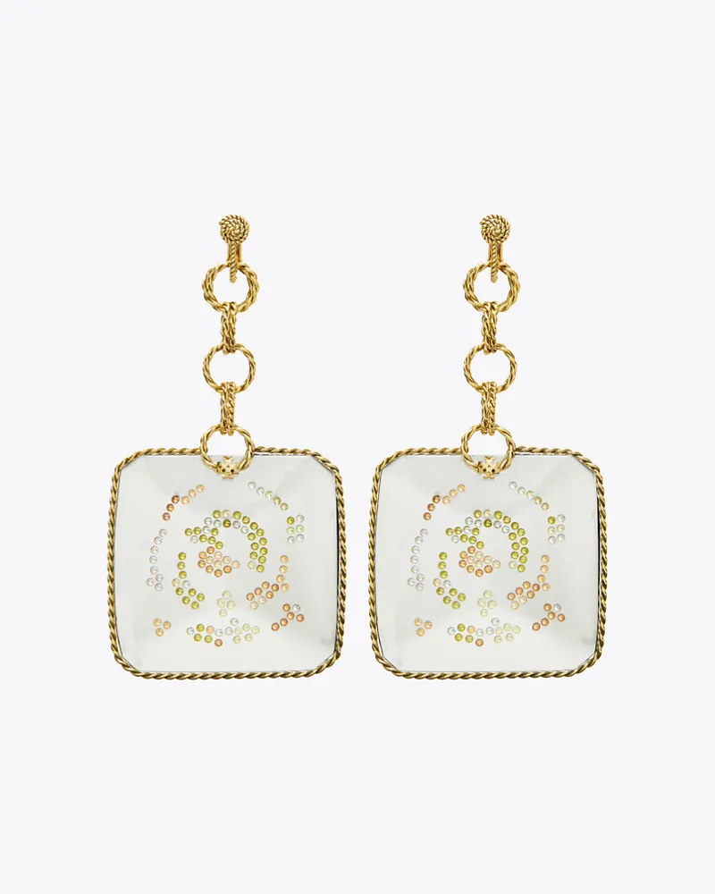 Tory Burch Damen Runway Swirl Ohrhänger Gold
