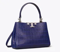 Damen Weiche Mini Eleanor Henkeltasche mit Krokoprägung