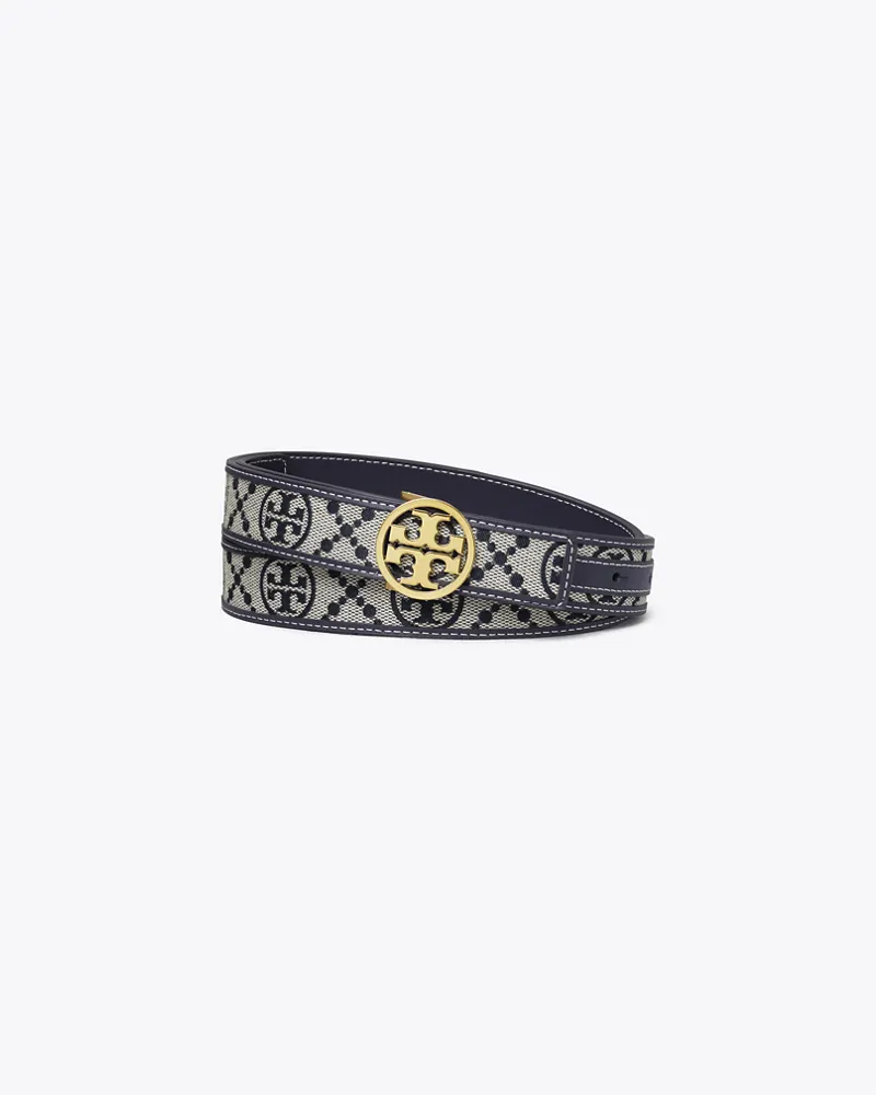 Tory Burch Damen Miller Gürtel mit Monogramm, 2,5 cm Tory