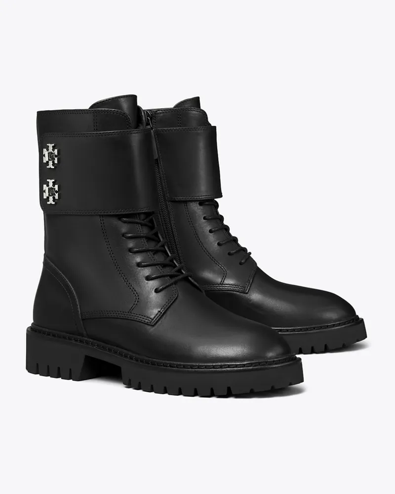 Tory Burch Damen Turnlock Stiefel mit Profilsohle Perfect
