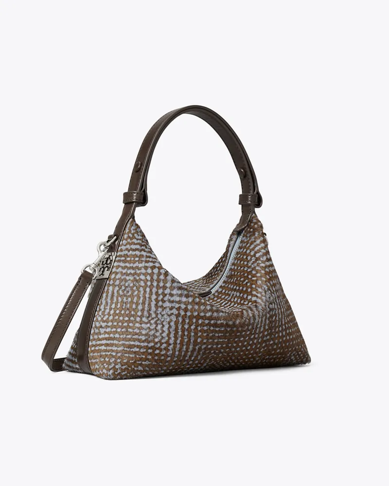 Tory Burch Mellow Schultertasche aus Kalbshaar Dusky