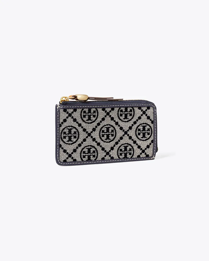 Tory Burch Romy Kartenetui mit T-Monogramm und Reißverschluss Tory